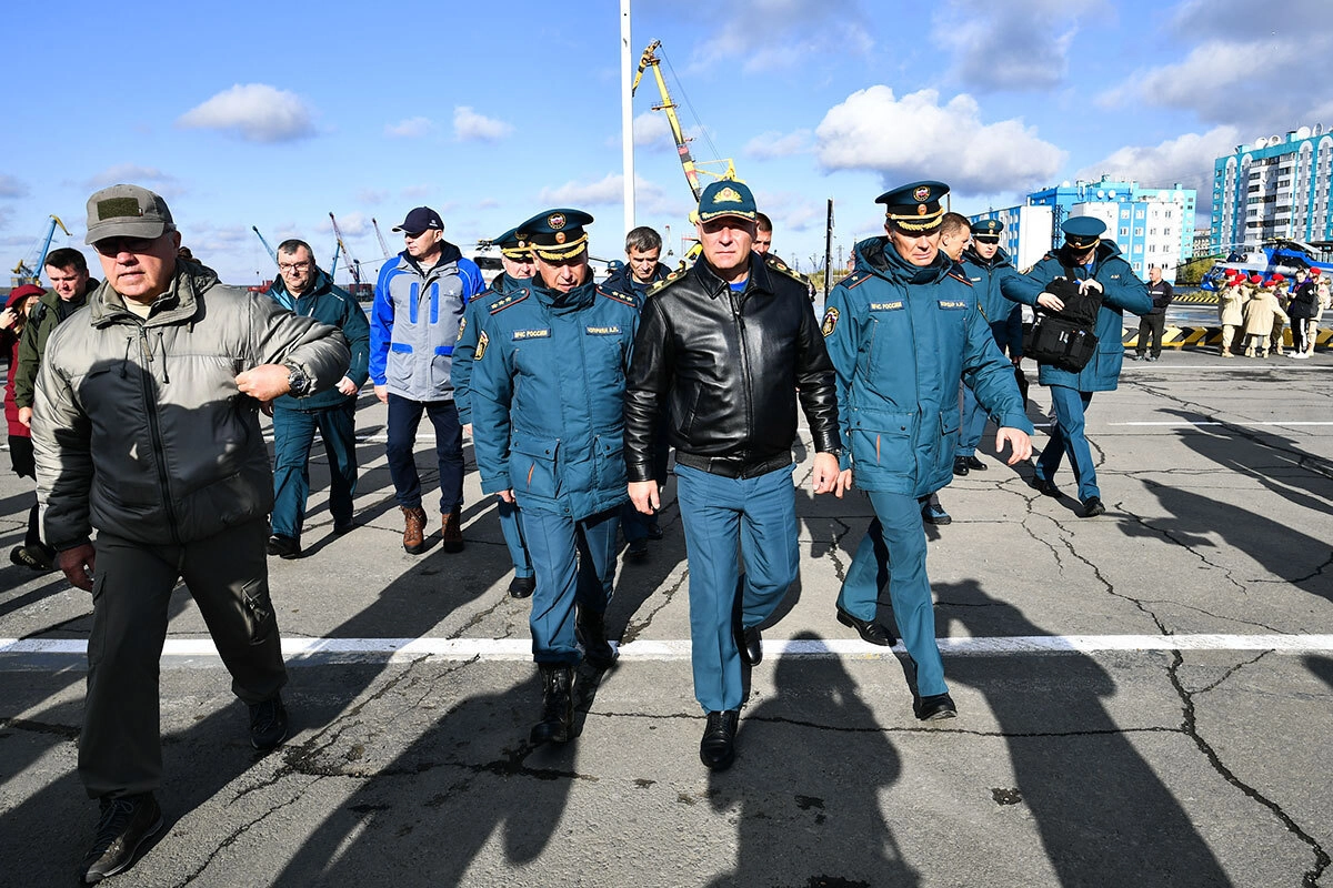 Учения по защите от ЧС в арктической зоне в Красноярском крае 07.09.2021 