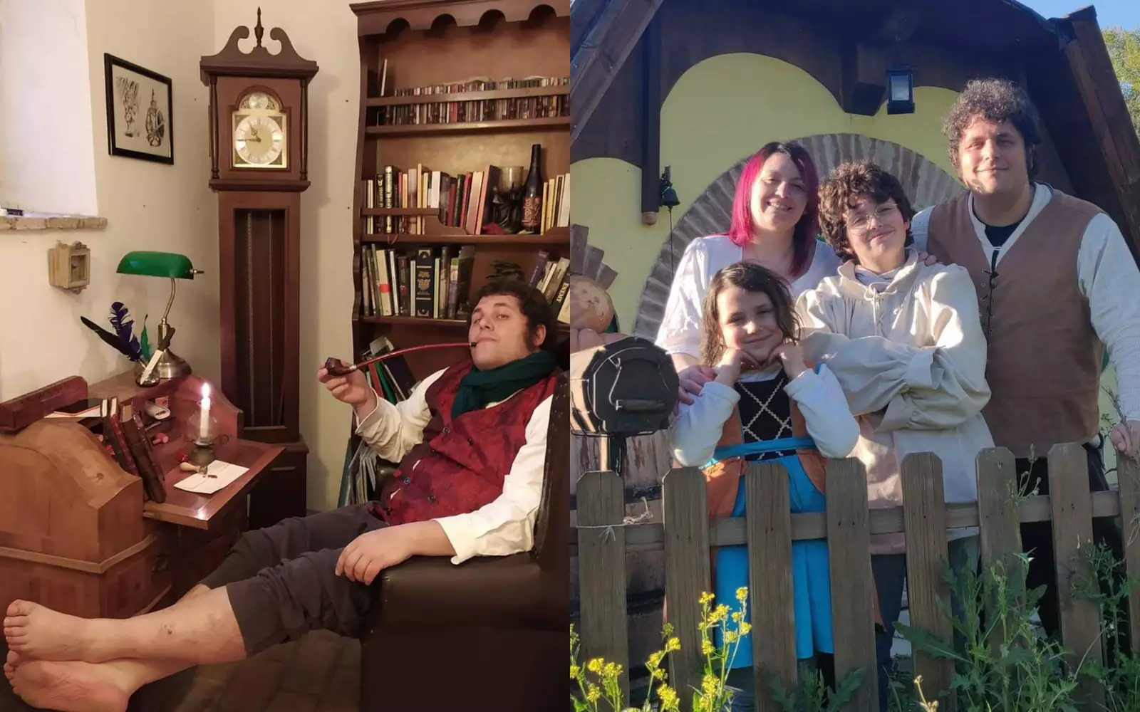 Николя Джентиле со своей семьей.