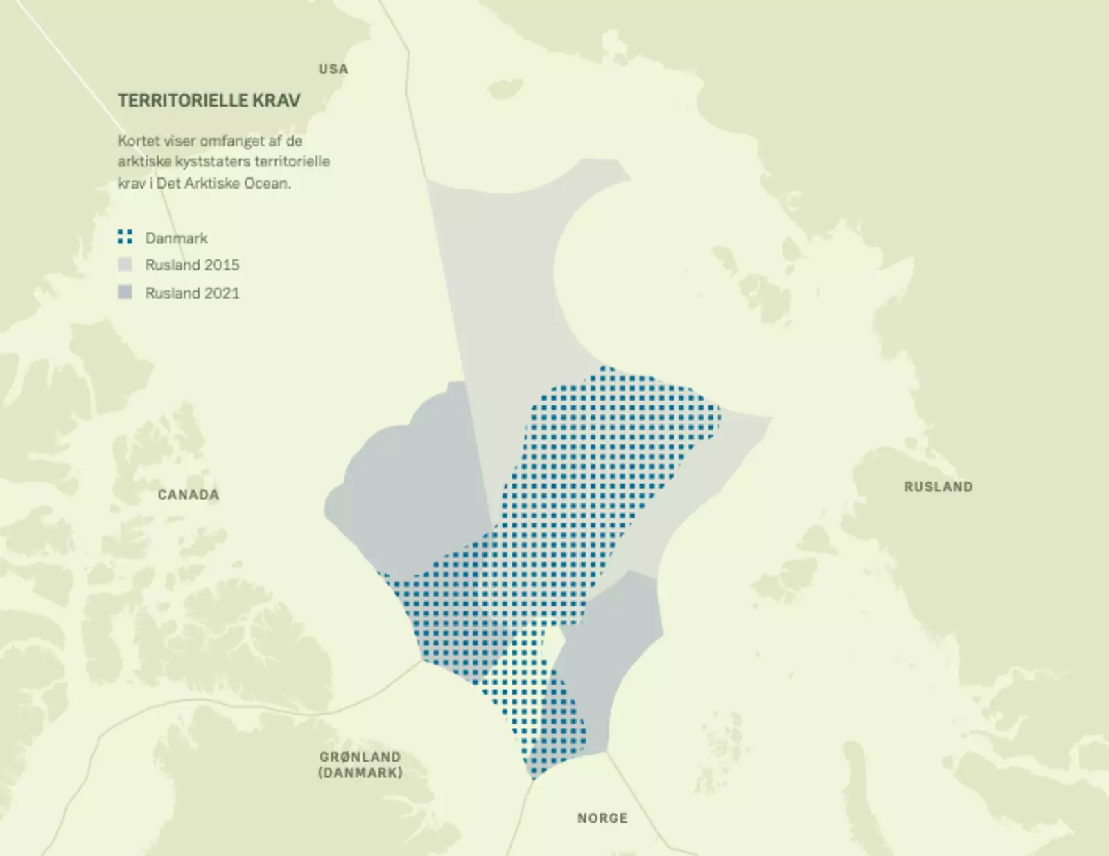 зоны пересечения интересов в Арктике