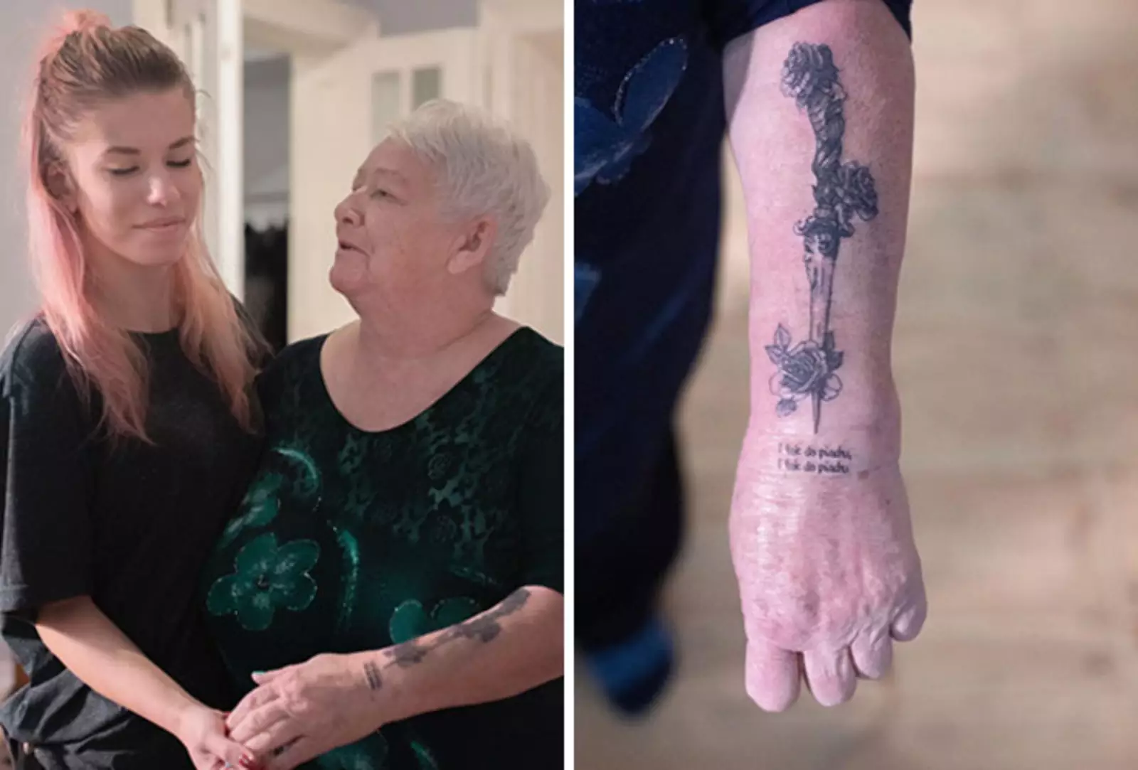 «Моя бабушка решила набить у меня свою первую татуировку».