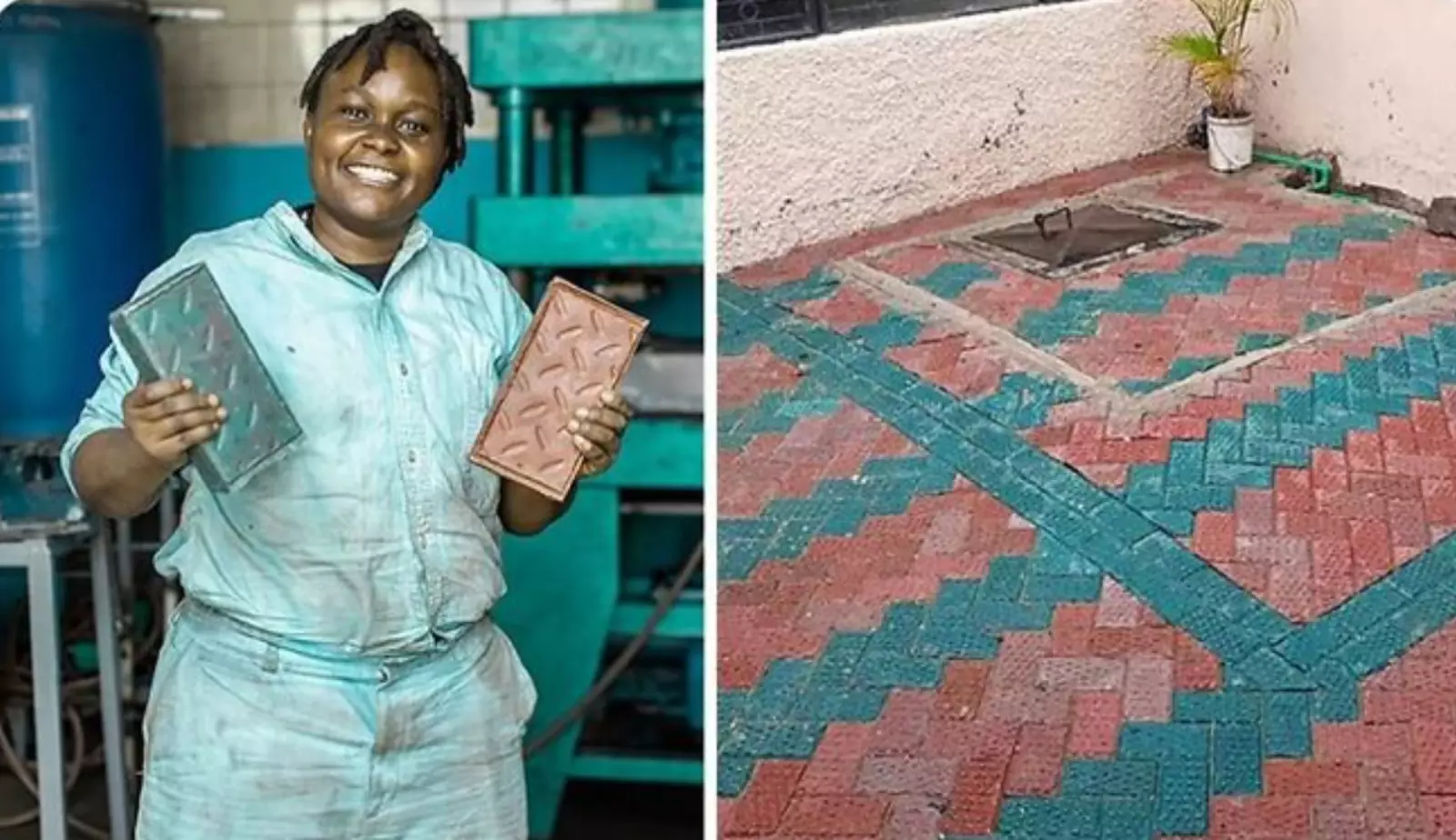 Нзамби Мати — 29-летняя изобретательница из Найроби — основатель стартапа, который перерабатывает пластиковые отходы в кирпичи прочнее бетона.