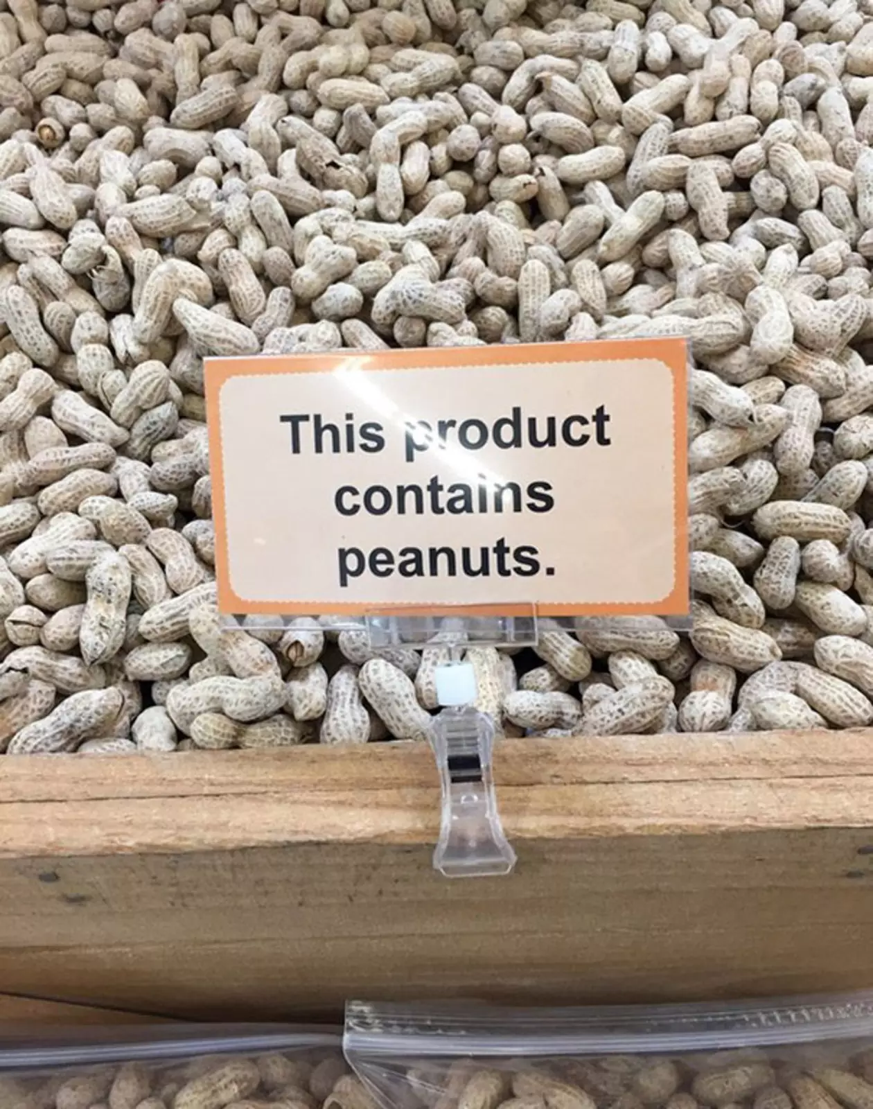 Этот продукт содержит арахис. Да ладно?