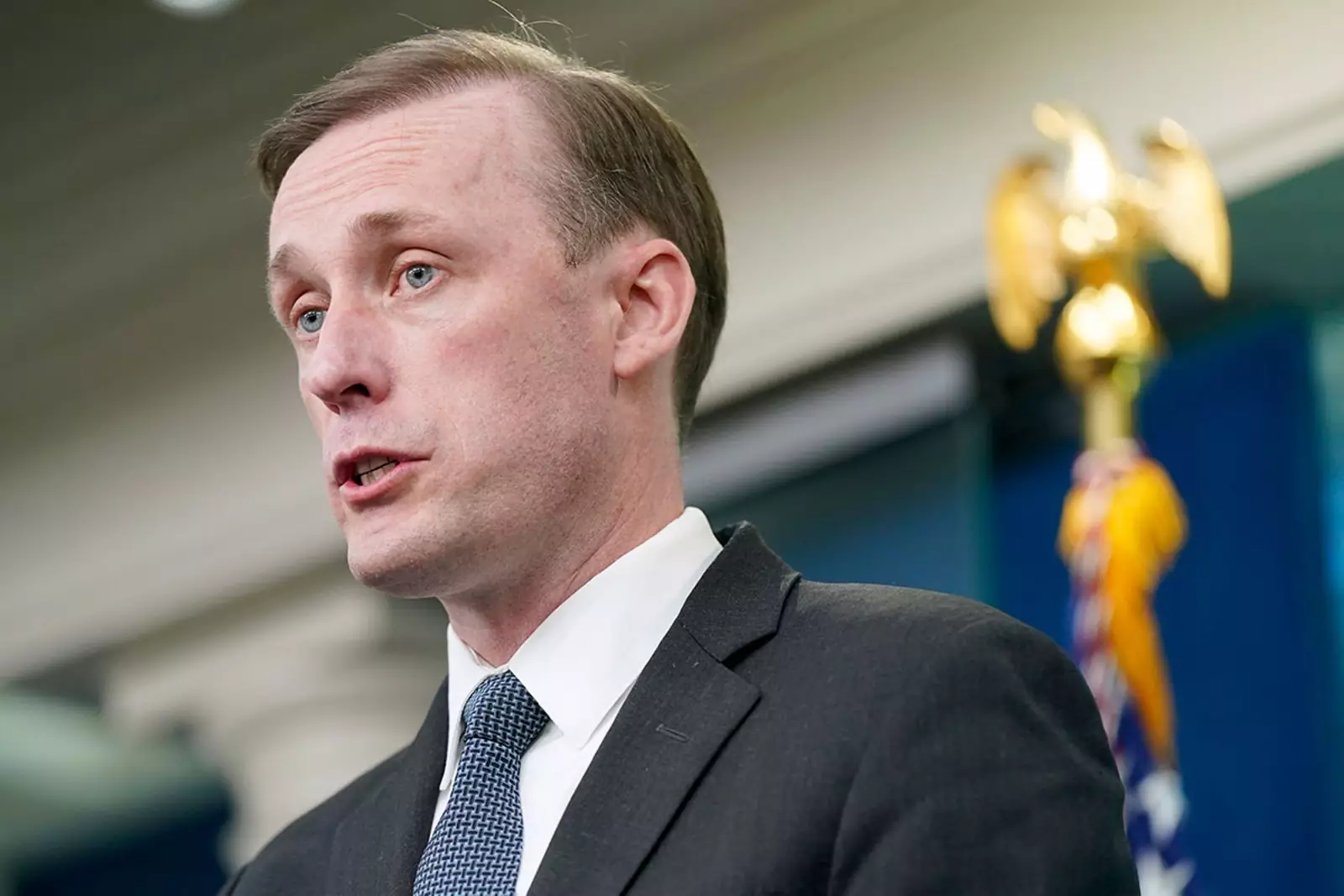 Брифинг советника президента США по национальной безопасности Джейка Салливана в Белом доме