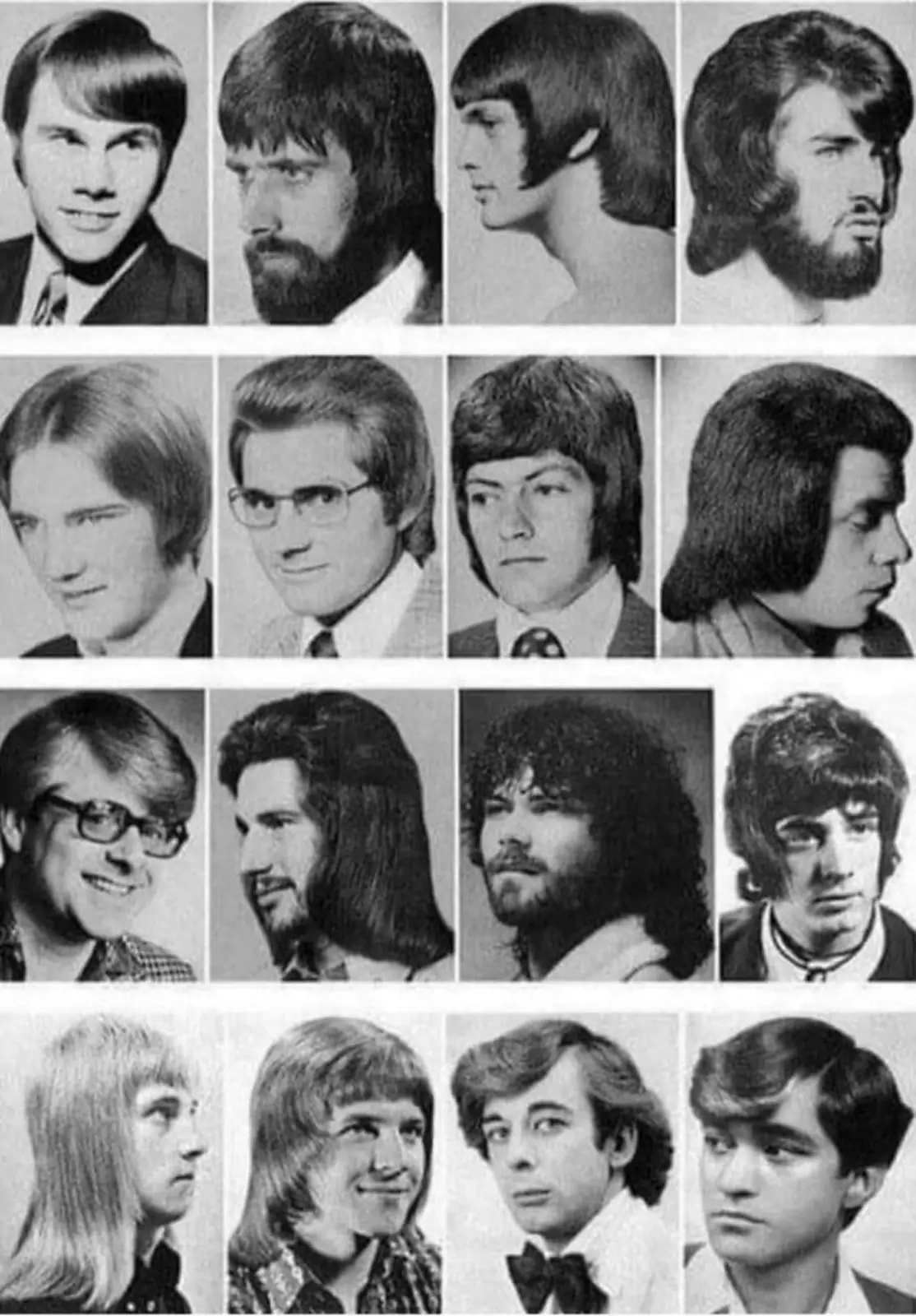 Руководство по стрижке в парикмахерской 1970-х годов.