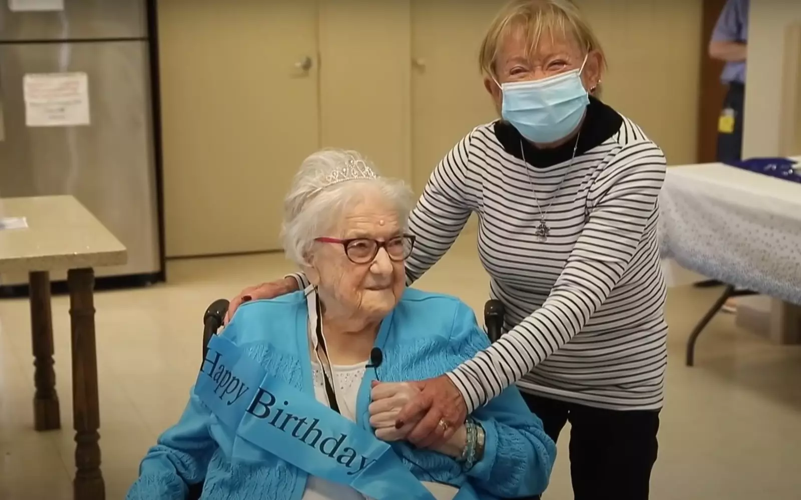7 мая, спустя восемь десятилетий мама и дочка наконец-то встретились на праздновании 98-летия Герды.