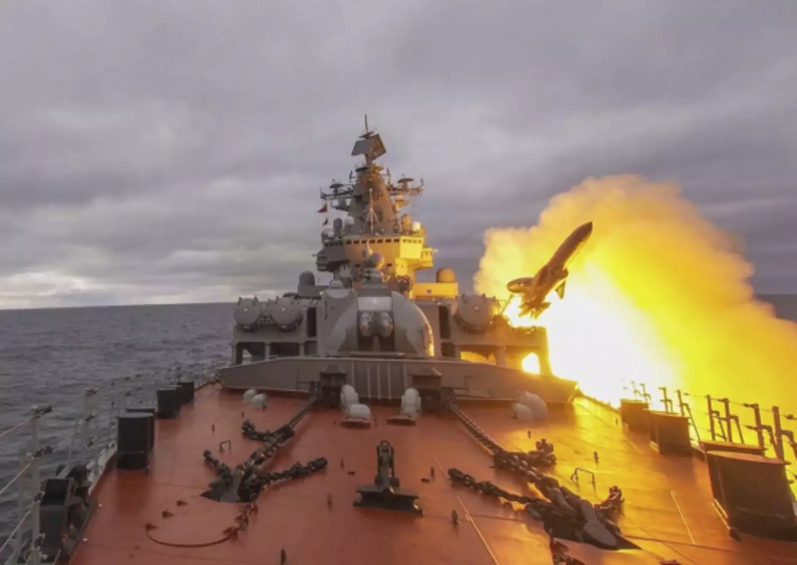 Россия атакует американский флот. Крейсер Маршал Устинов.