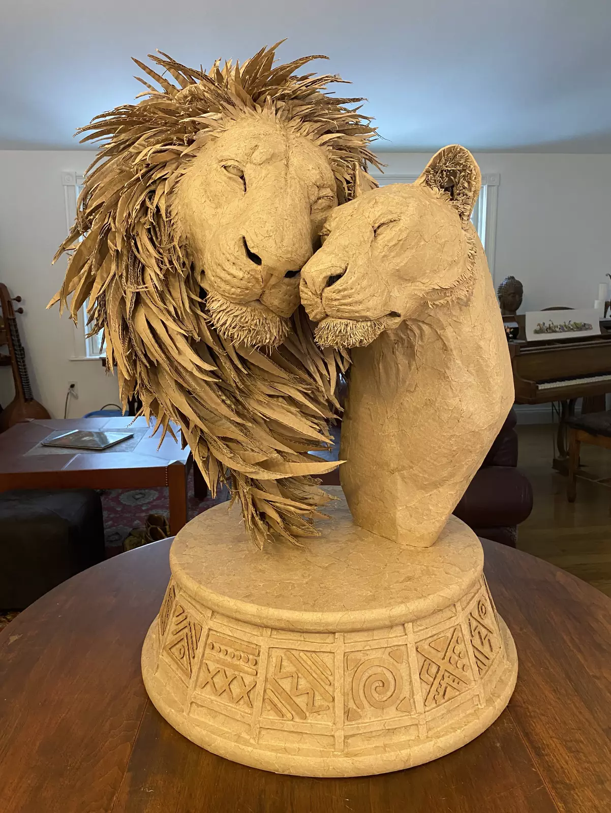 Скульптура львов.