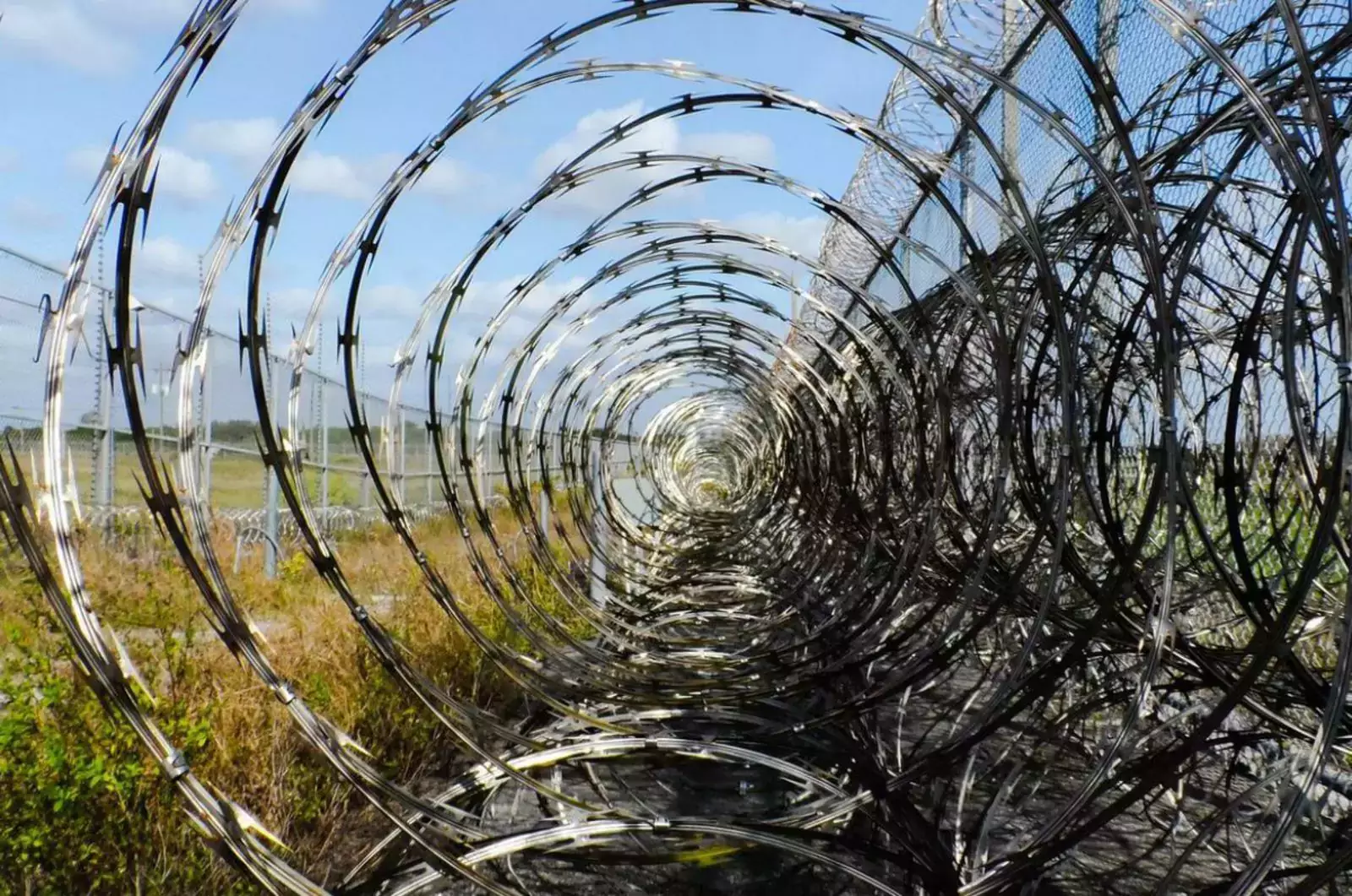 "Забор" на границе Литвы и Белоруссии