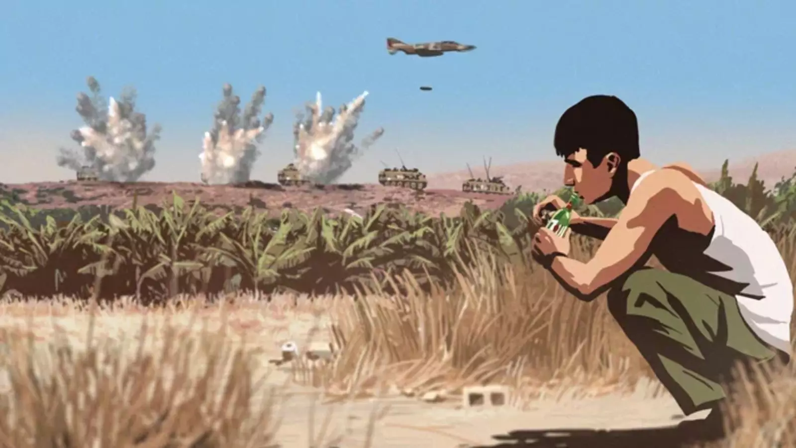 Кадр из израильского мультфильма «Вальс с Баширом» по мотивам Ливанской Войны 1982 года