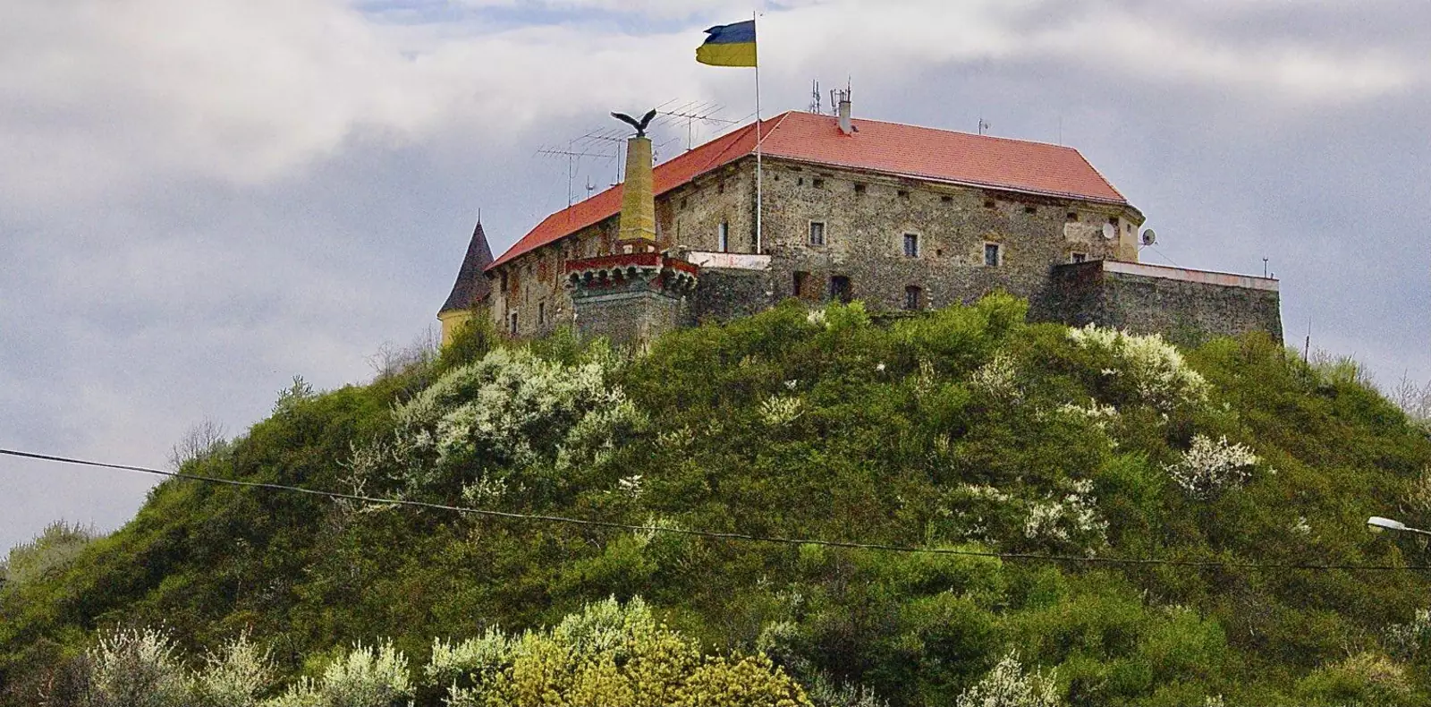 Турун над замком Мукачево, Западная Украина
