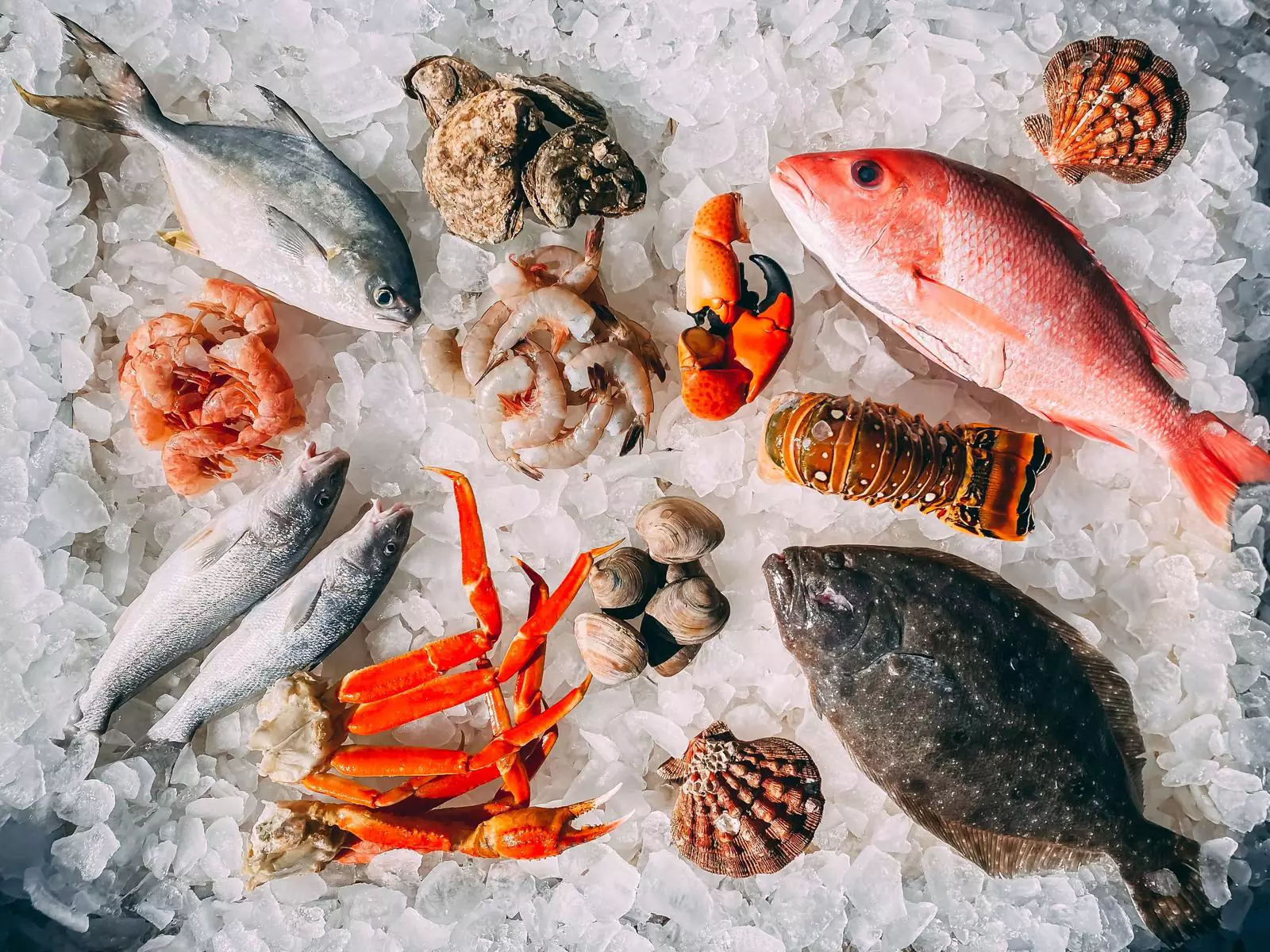 Рыба и морепродукты богаты таурином.