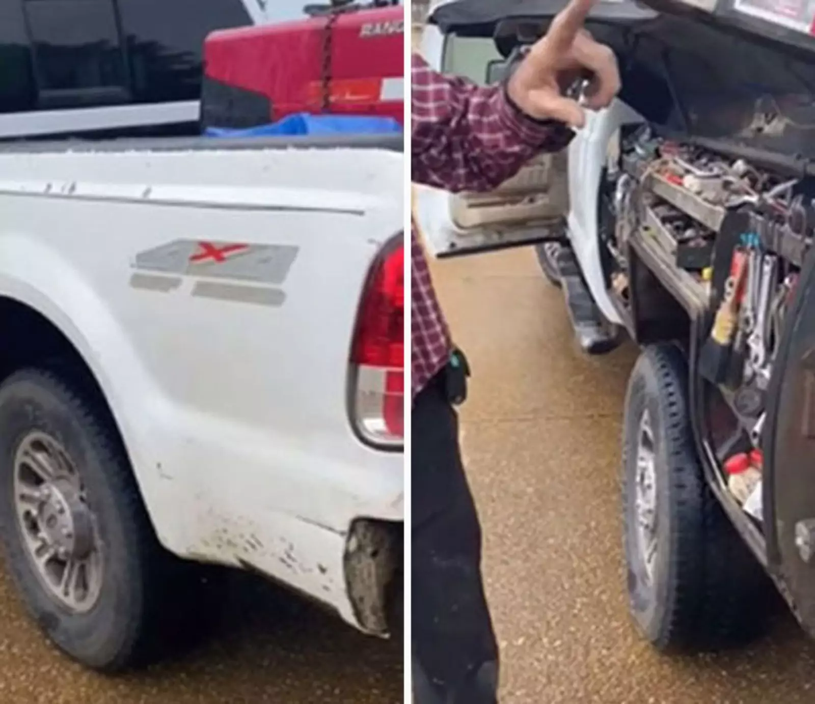 «Теперь никто не украдет мои инструменты». «Теперь никто не украдет мои инструменты».