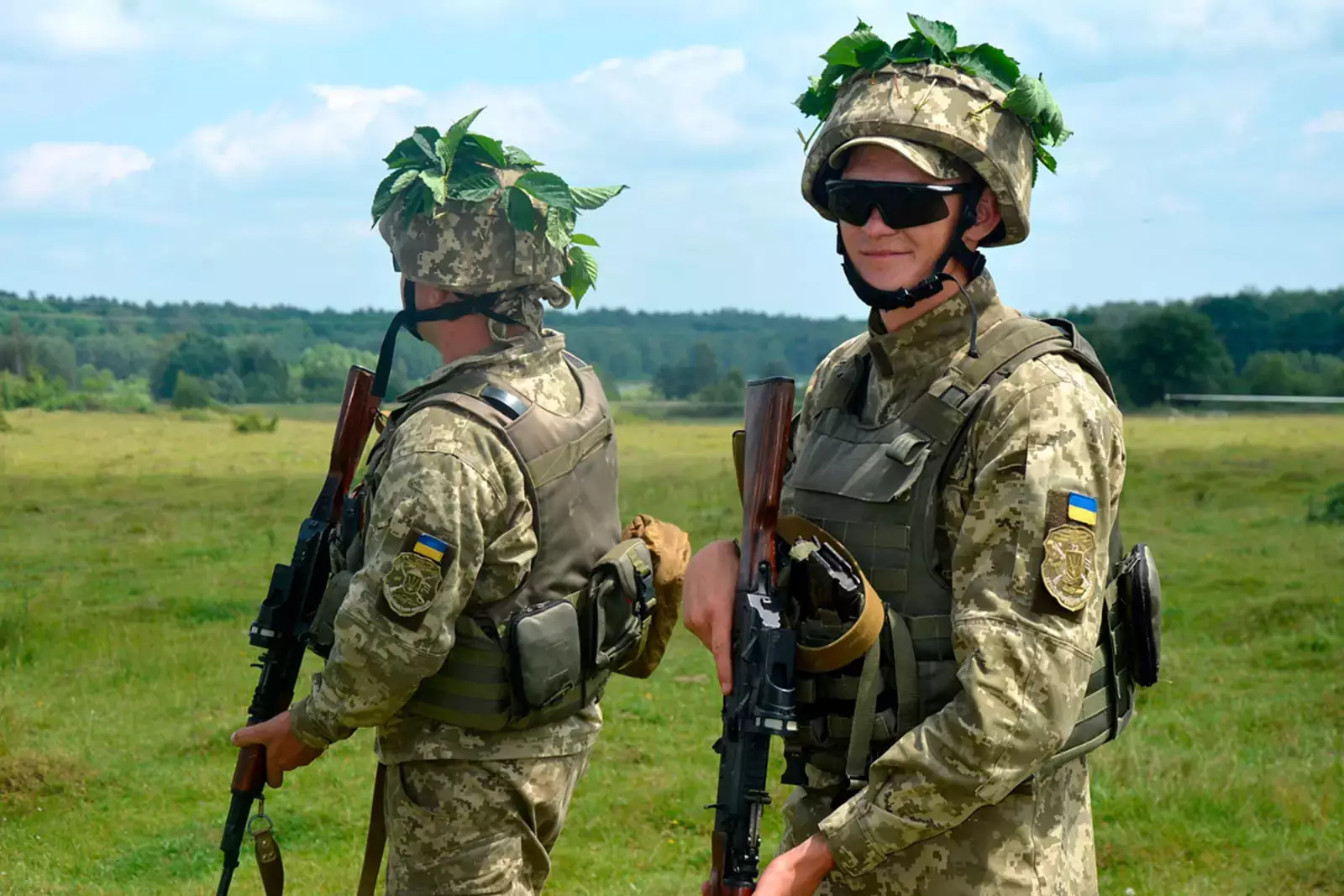Солдаты Вооруженных сил Украины. 