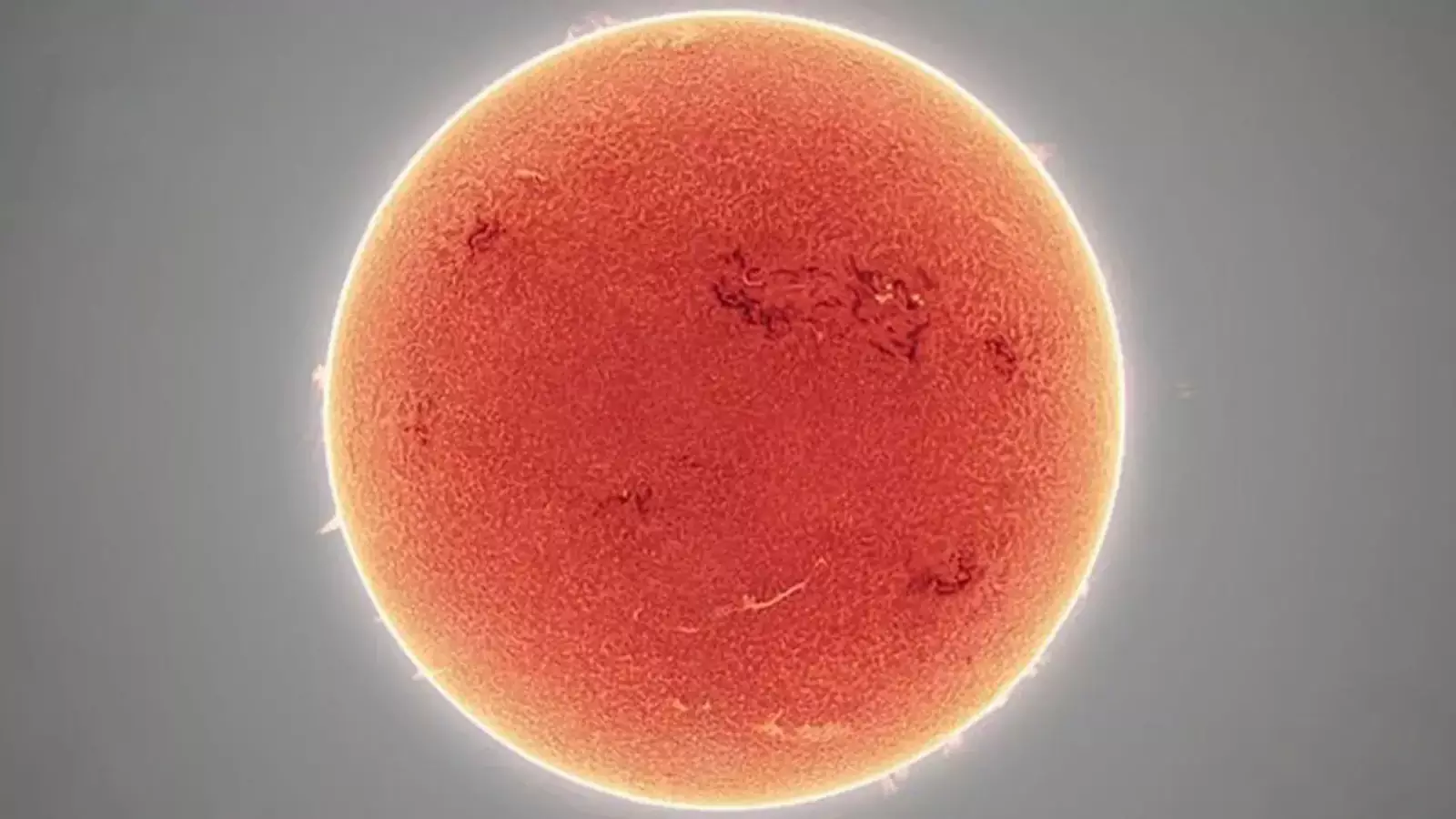 Снимок солнца, сделанный в мае астрофотографом.