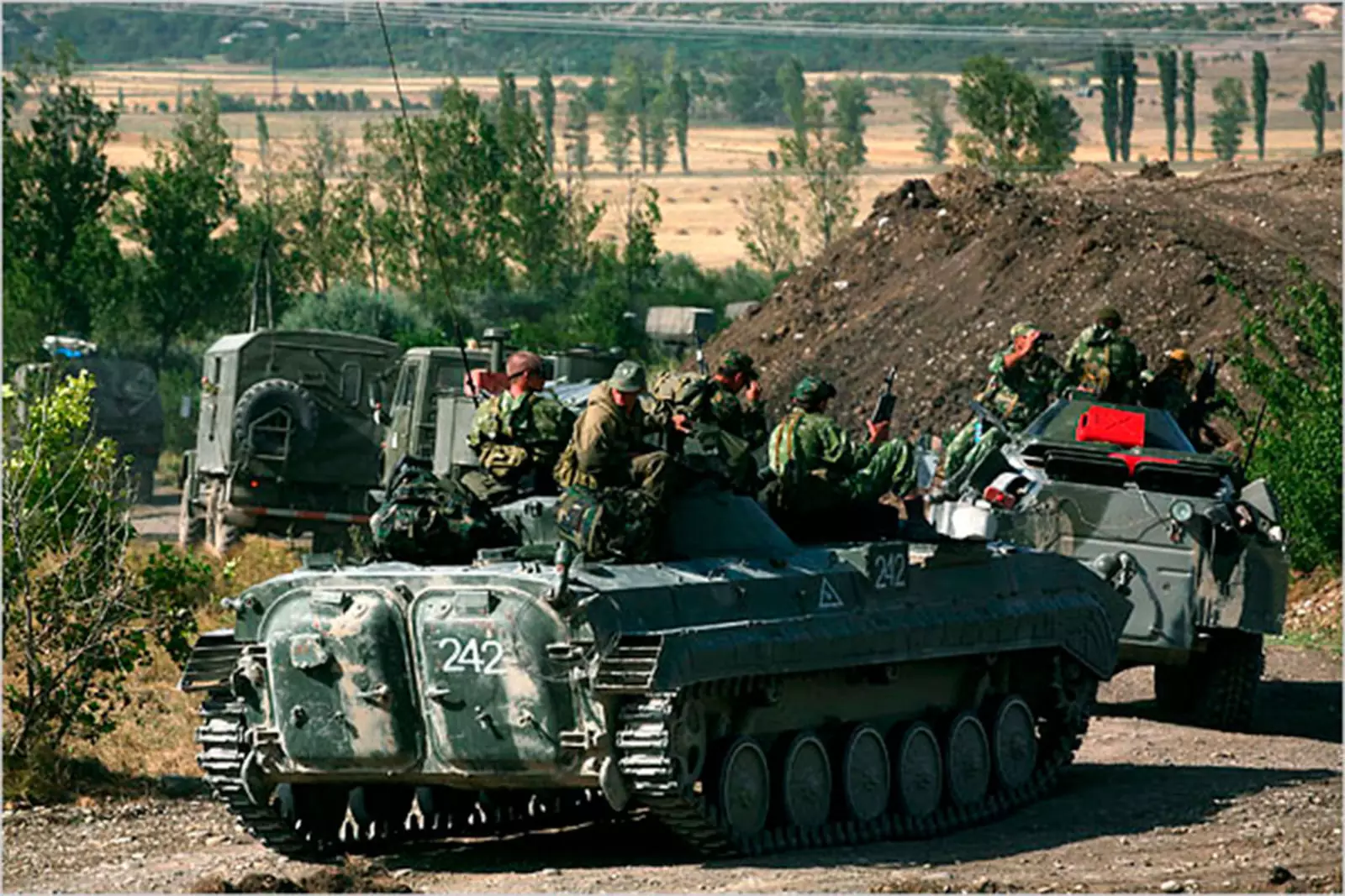 Российские войска во время пятидневной войны в Грузии
