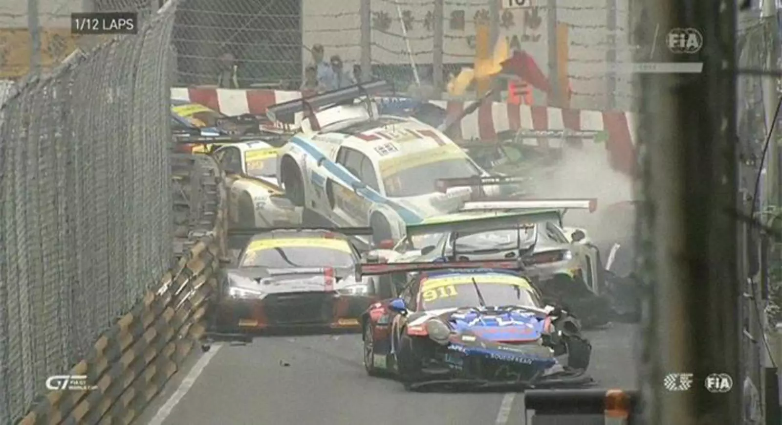Авария на Гран-при Макао.