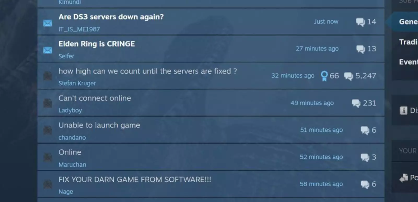 Игроки массово жалуются на проблему с серверами.
