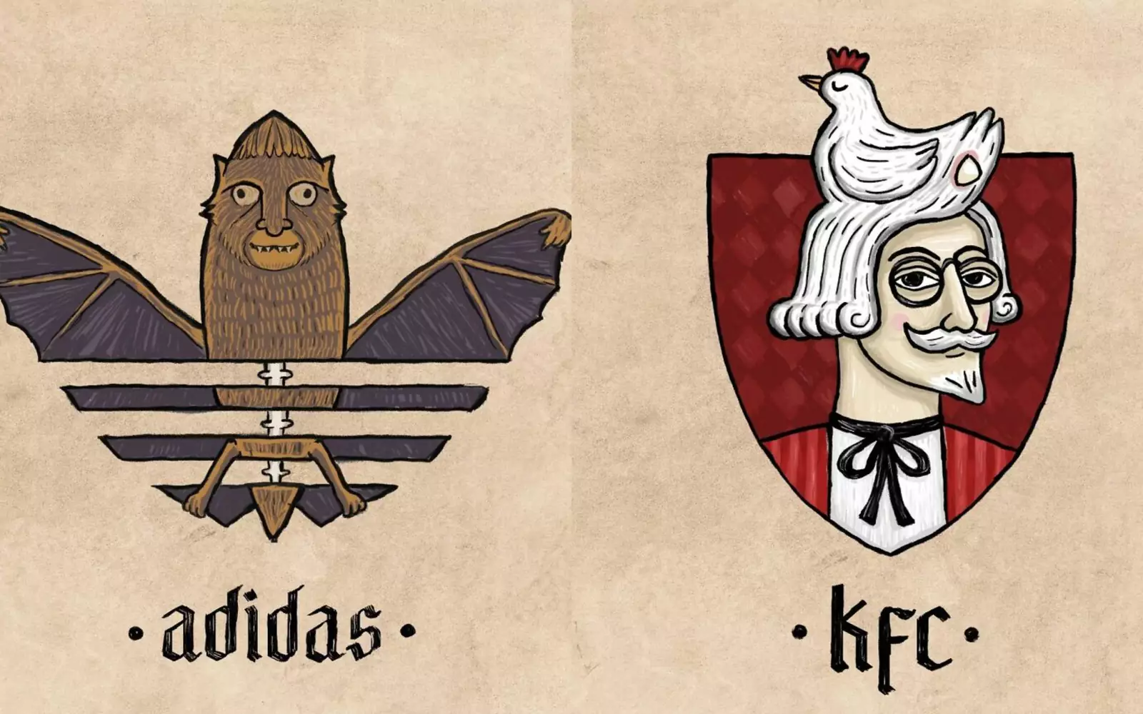 Логотипы в средневековом стиле.