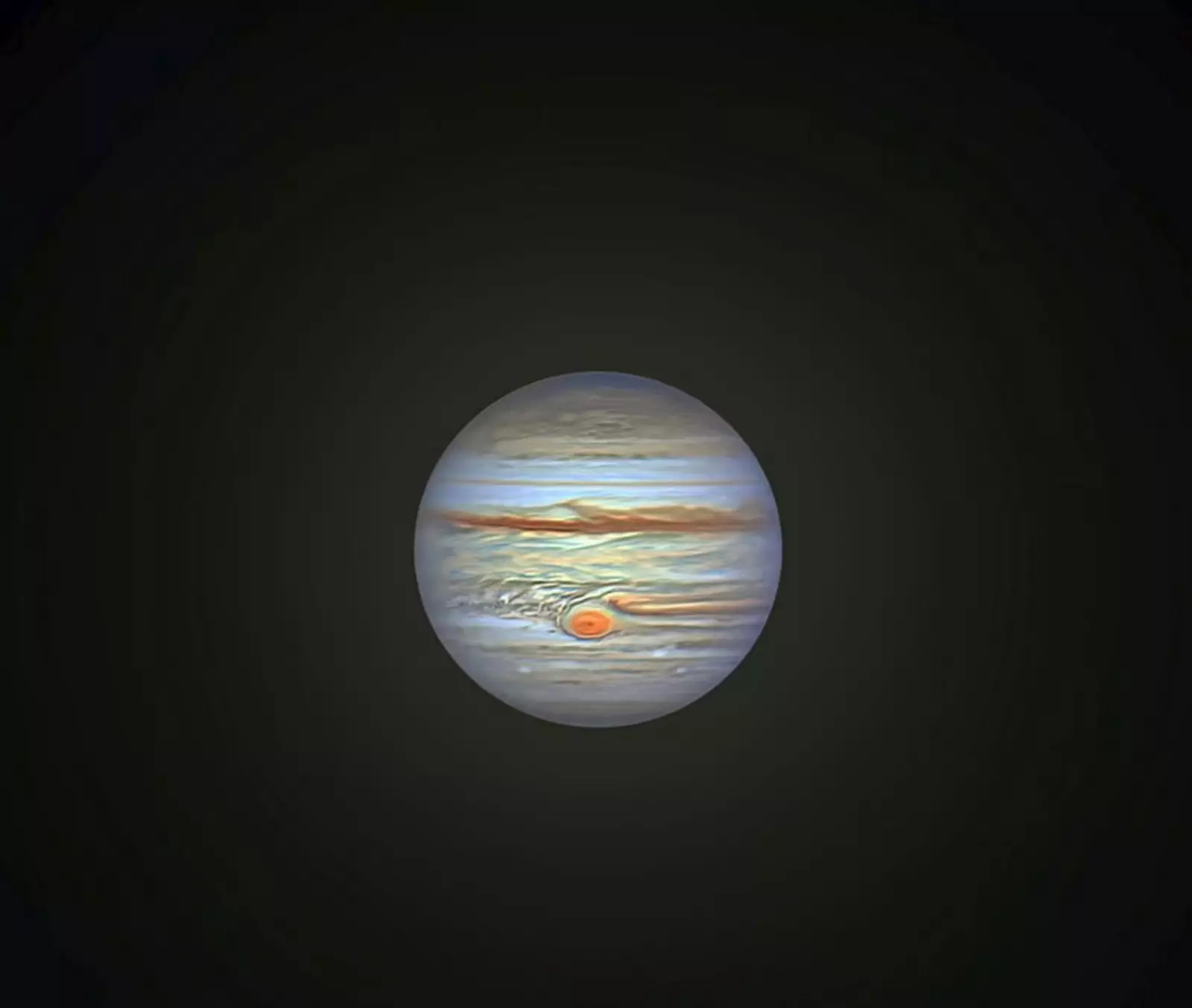 Фотография Юпитера, которую сделал любитель Эндрю МакКарти.