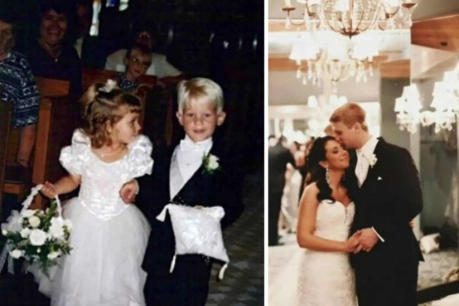 Цветочница и хранитель колец со свадьбы поженились 20 лет спустя.