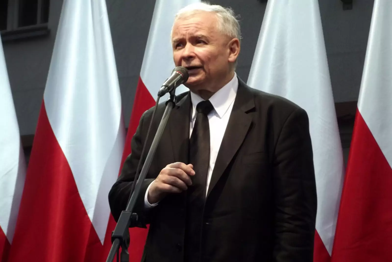 Ярослав Качиньский, лидер правящей польской консервативной партии «Право и справедливость»
