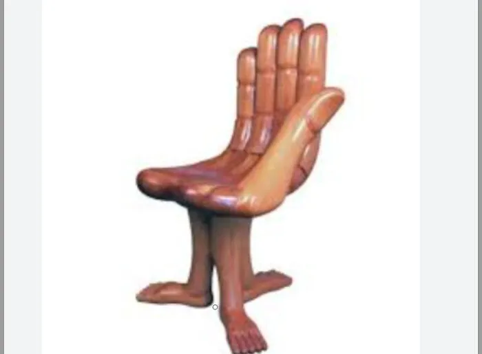 Если вам недостаточно поспать на ступнях, специально для вас — кресло-ладошка. 