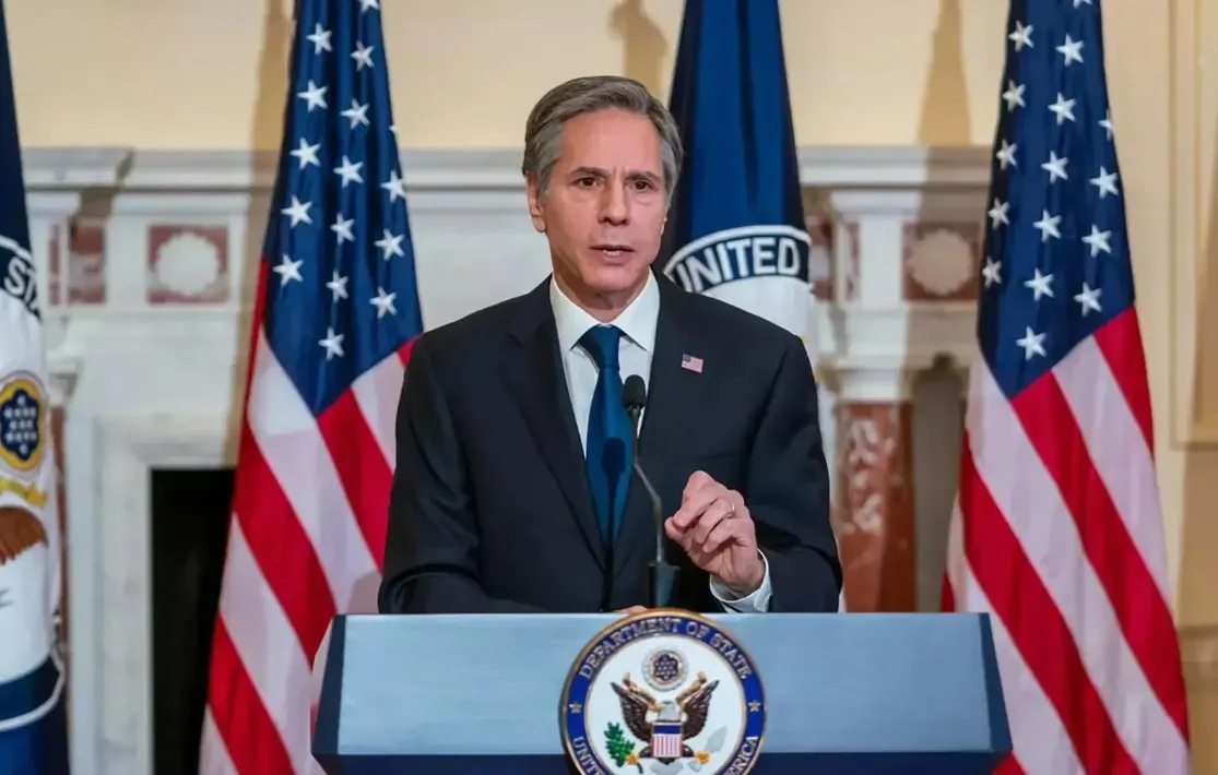 Госсекретарь США Энтони Блинкен.