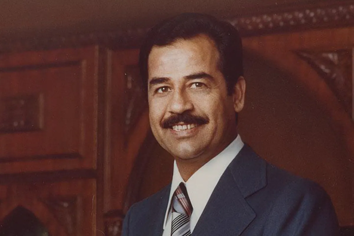 Иранский лидер Садам Хуссейн 