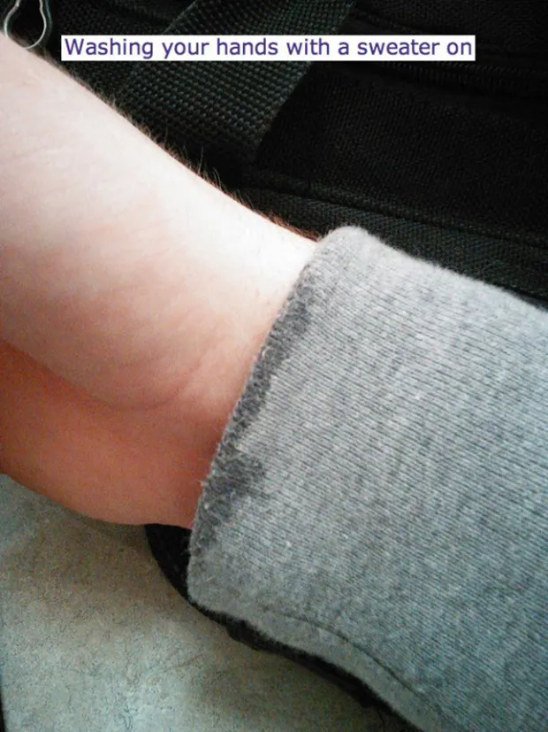 Мокрые рукава.