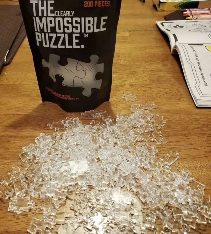 Прозрачный пазл для мазохистов. 