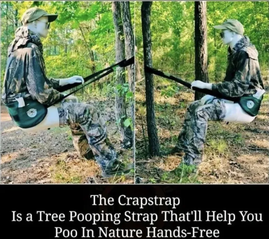 Приспособление для комфортной дефекации в лесу. 