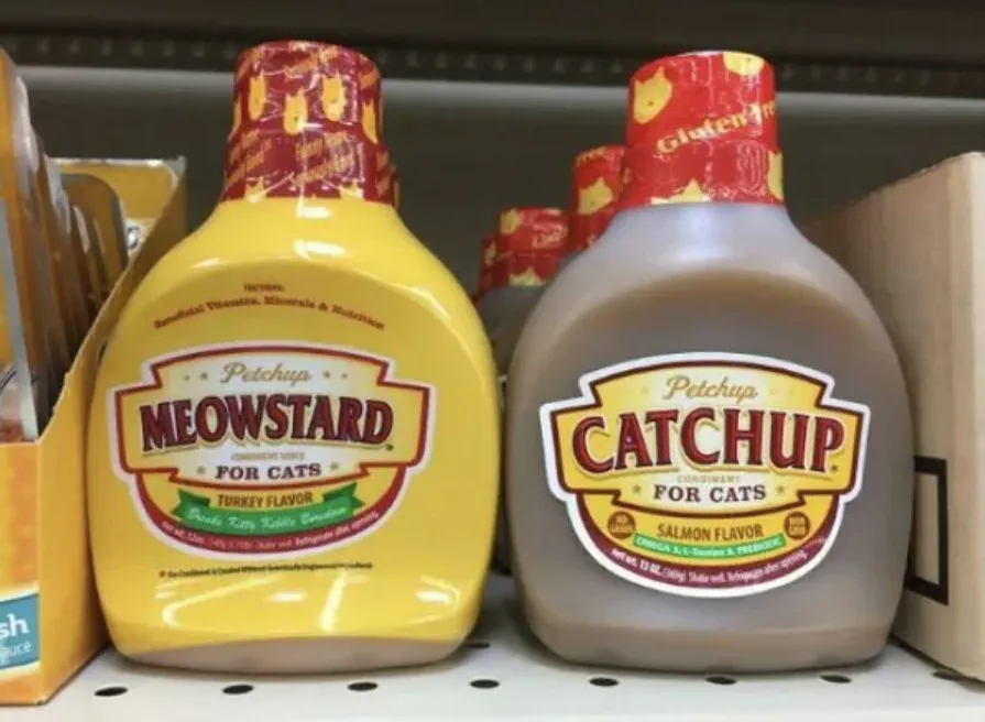 Кетчуп и горчица для кошек.
