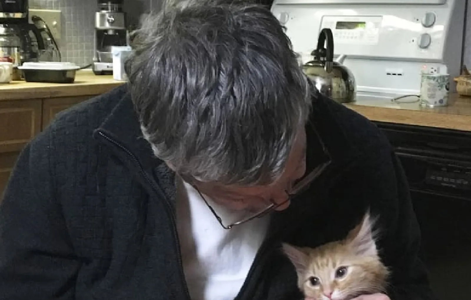 «Мой отец перешел от „я не люблю кошек“ к тому, что назвал нашего котенком своим сыночком».