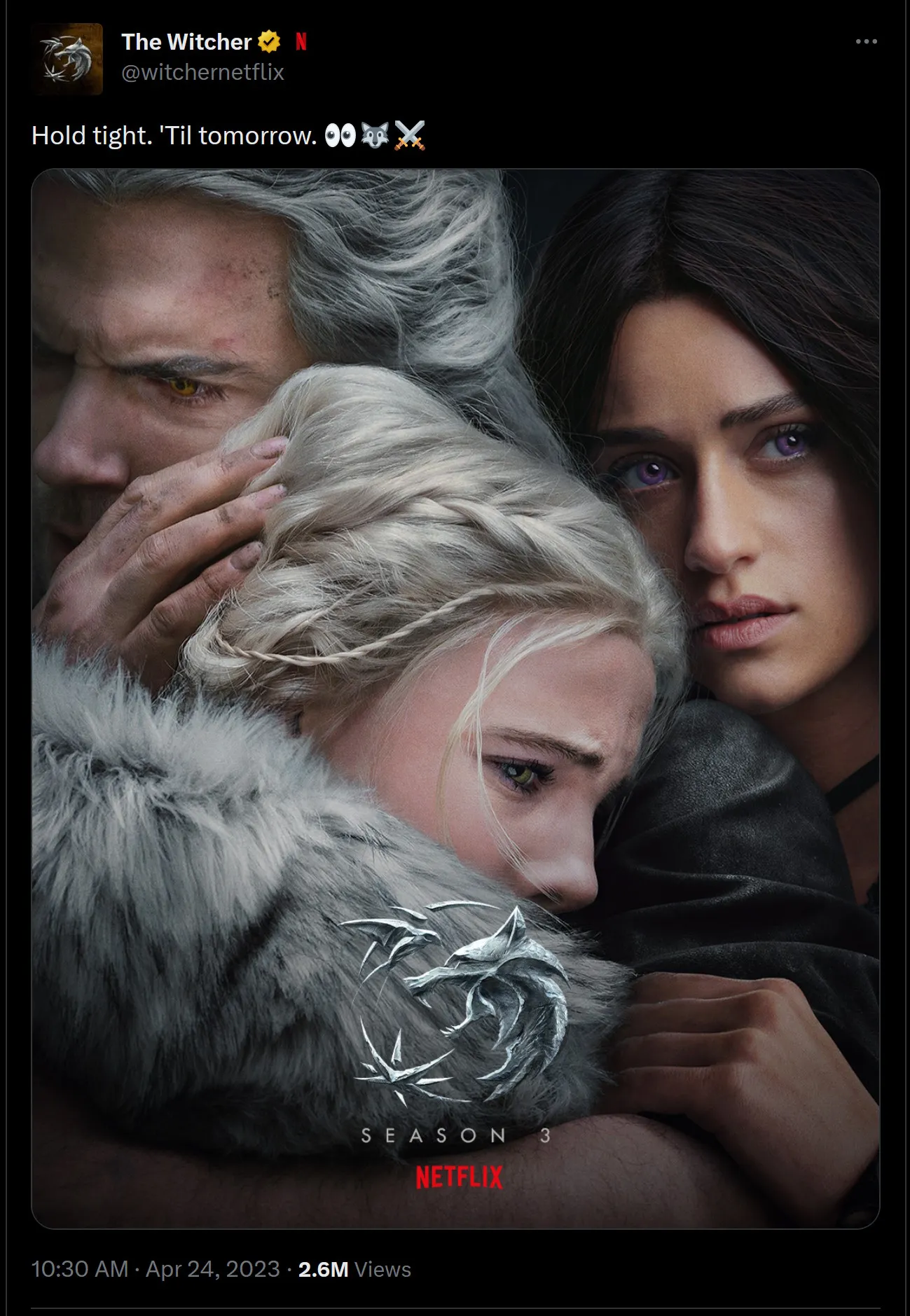 Реклама следующего сезона.