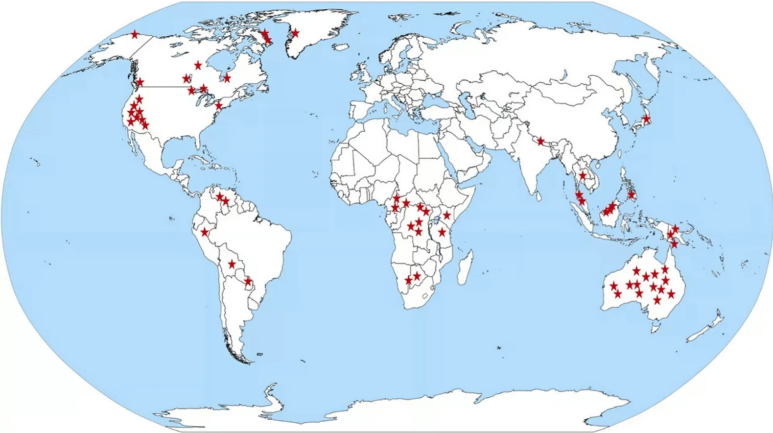 Племена, участвовавшие в исследовании.