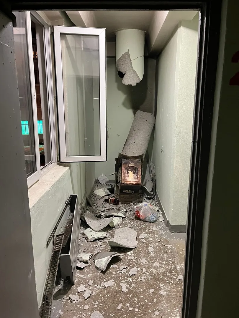 Обломки мусоропровода 9 января