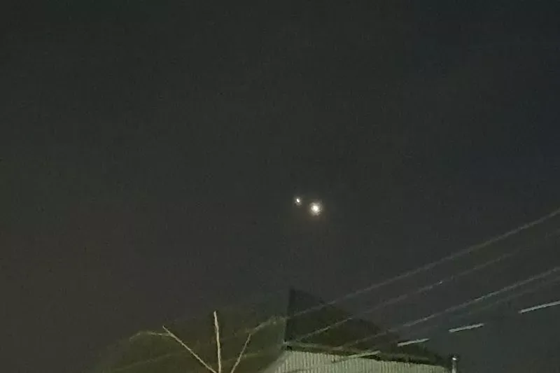 Космический поцелуй над Краснодарским краем.