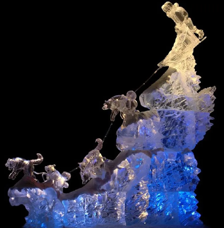 Катание на собачьих упряжках.