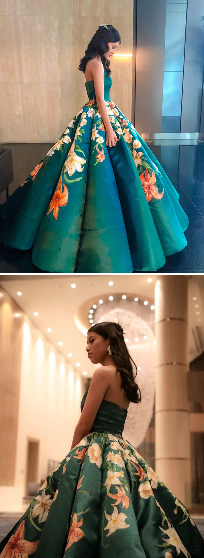  «Я сама сшила и раскрасила платье для выпускного бала».