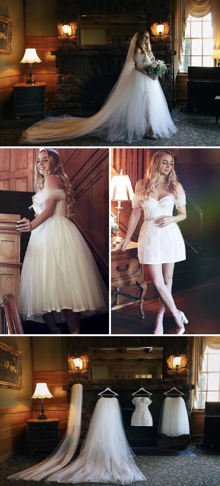 «Я создала для подруги свадебное платье 3 в 1».