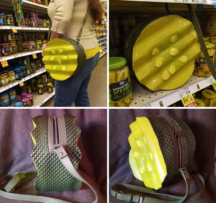 Сумка-маринованный огурчик.