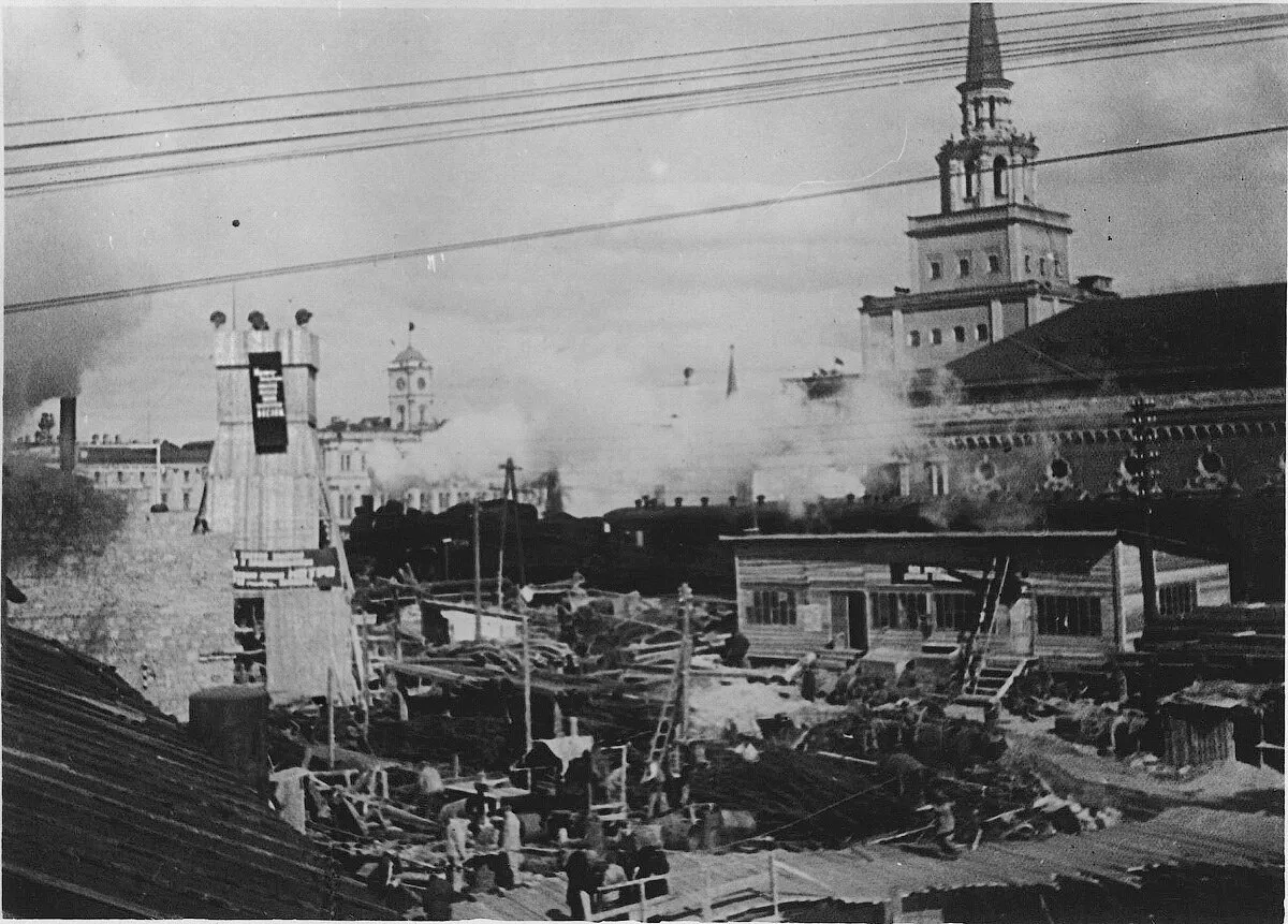 Строительство первой очереди Московского метрополитена. ГМПИР. ФIII-3042/4.