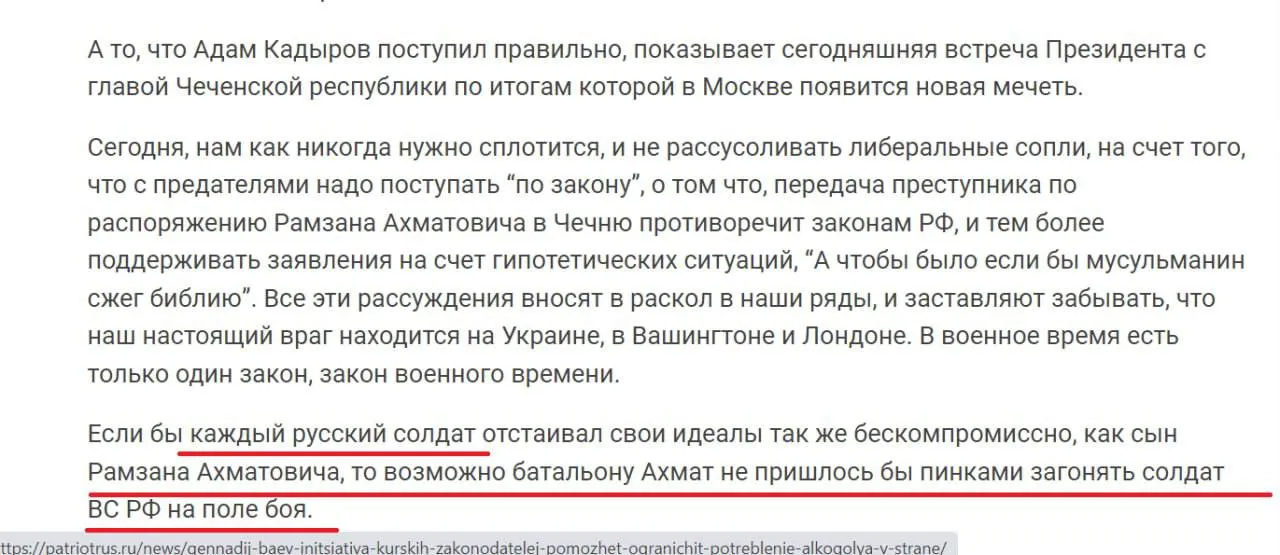 Скриншот материала депутата Семыгина. 