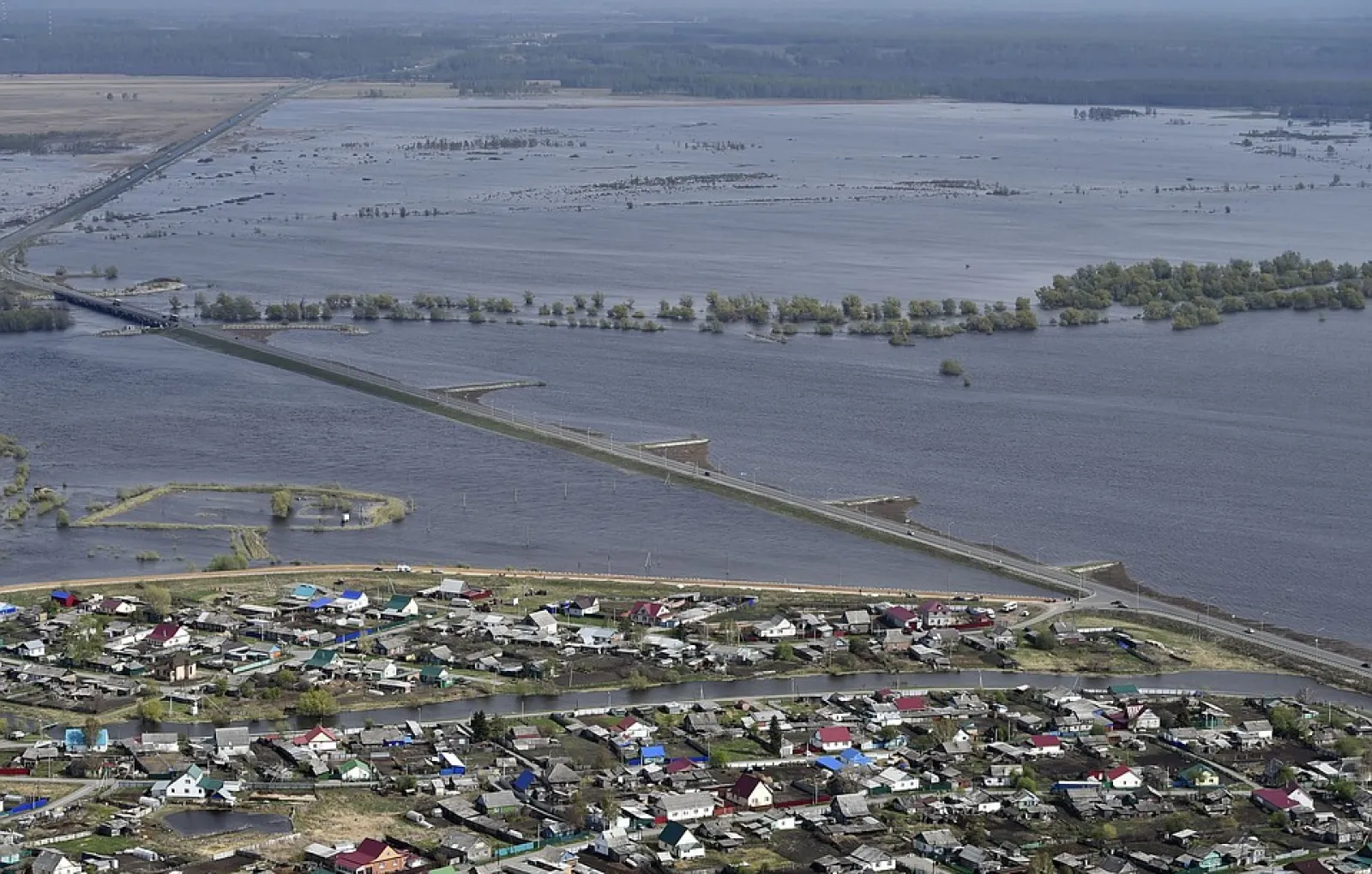 Уровень воды в реке Ишим в Тюменской области за сутки вновь вырос