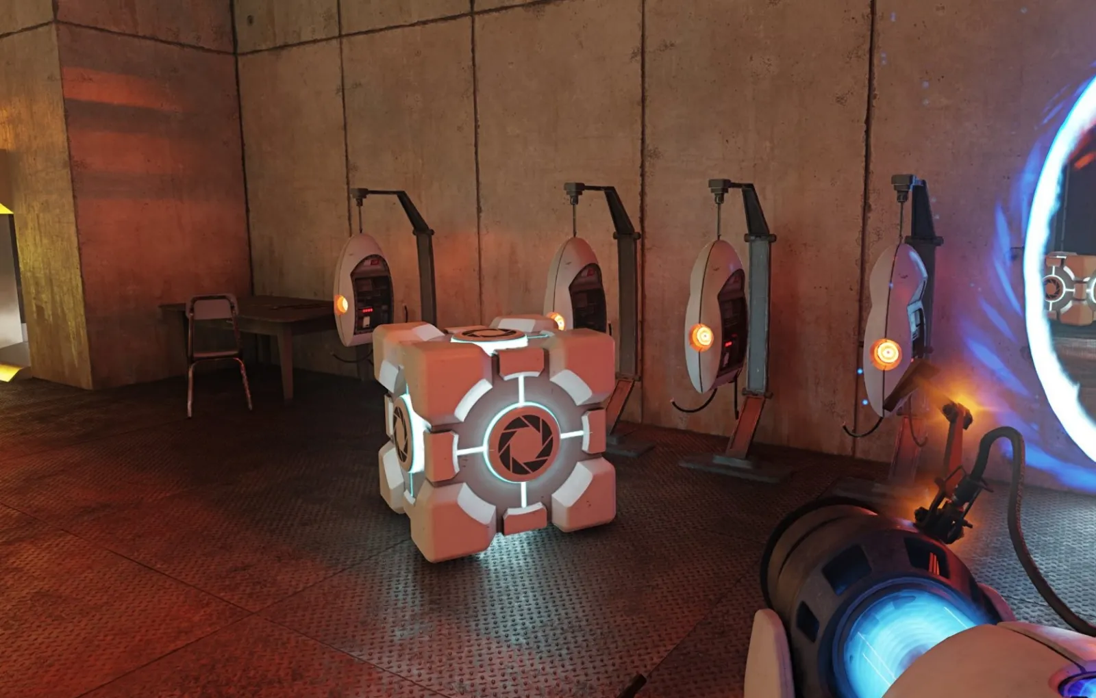 Игры на пк. Portal prelude. Portal prelude art. Portal 2 prelude. Портал 2 тестовые камеры.