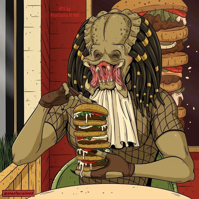 Хищник из одноименного фильма.