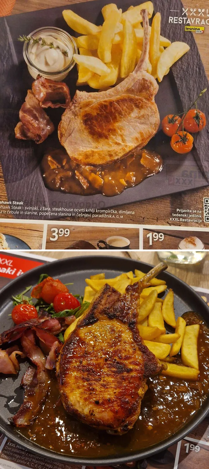 «Приятно удивлен сегодняшним обедом».