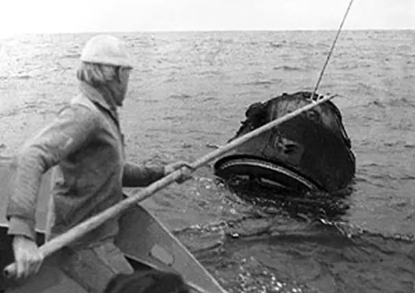 Так ловили спускаемый аппарат 