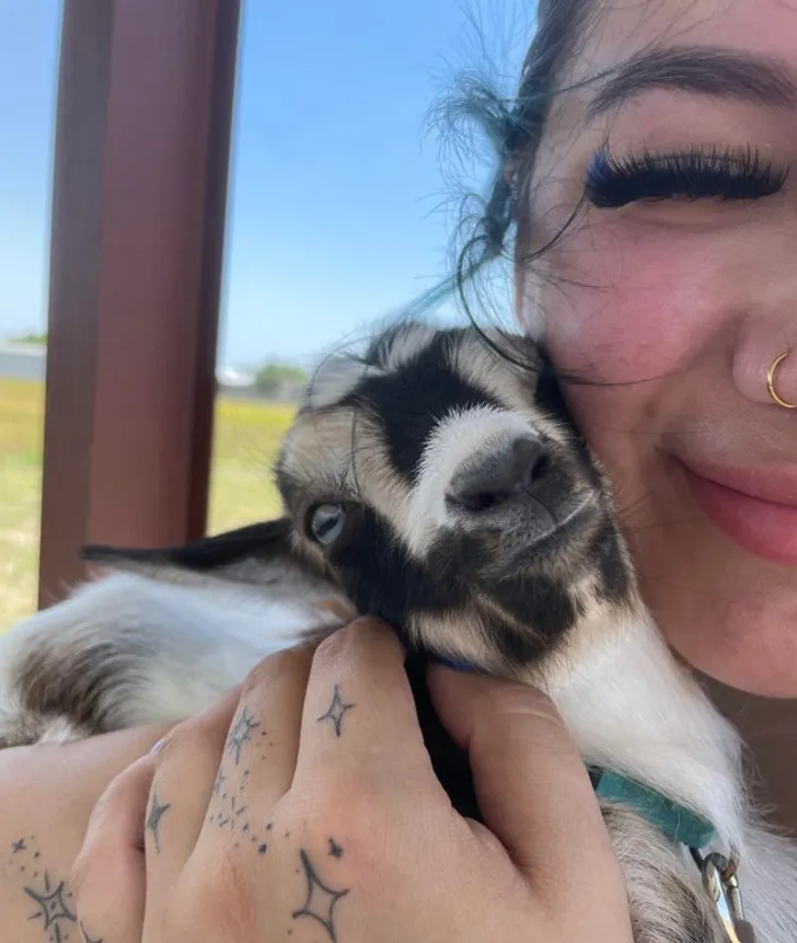 Селфи с козочкой.