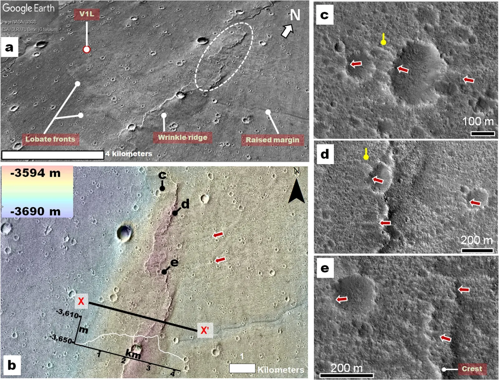 Участки отложений от мегацунами.